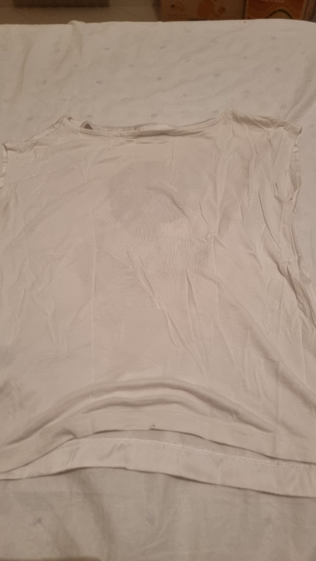 Maglietta estiva bianca stampa floreale