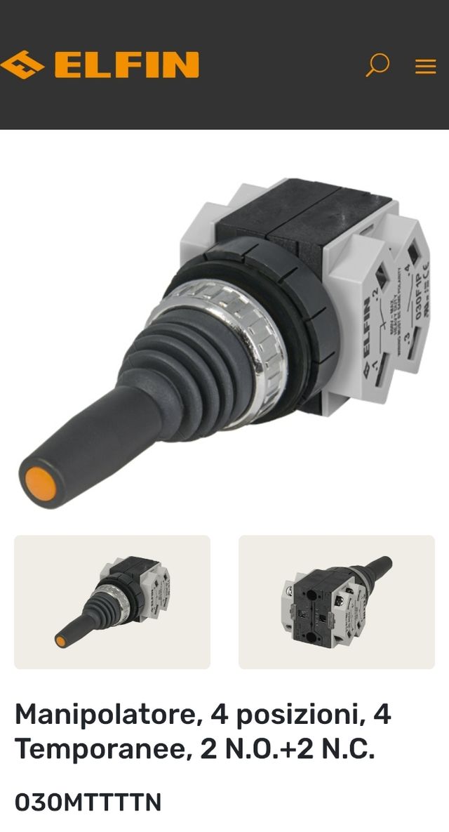 Manipolatore ELFIN 4 posizioni 030MTTTTN