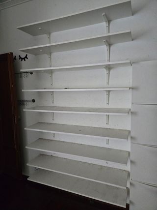 Estanterías blancas usadas (9uds)