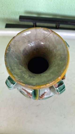 JARRA 4 ASAS ANTIGUA CERÁMICA