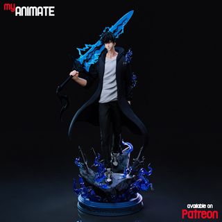 Figura Solo Leveling de Sungjin woo anime pintada