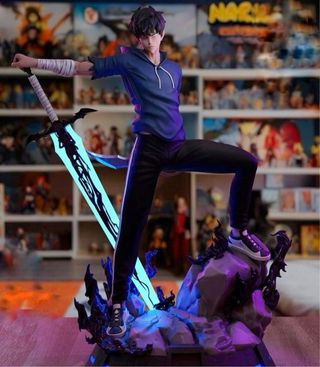 Figura Solo Leveling de Sungjin woo anime pintada