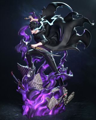 Figura Solo Leveling de Sungjin woo anime pintada