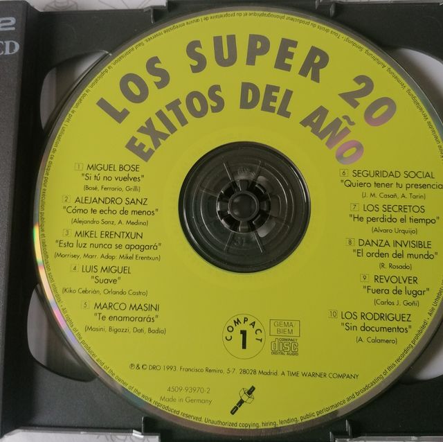 CD Doble 20Super exitos