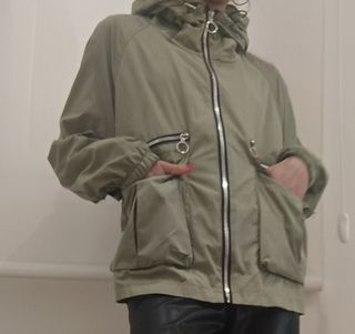 Chaqueta verde militar Bershka