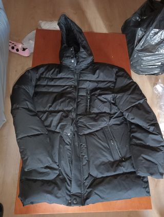 Chaqueta Pluma Sintética Hombre XL Negra