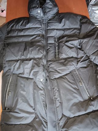 Chaqueta Pluma Sintética Hombre XL Negra