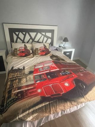 Funda nórdica y cortinas Londres 135cm