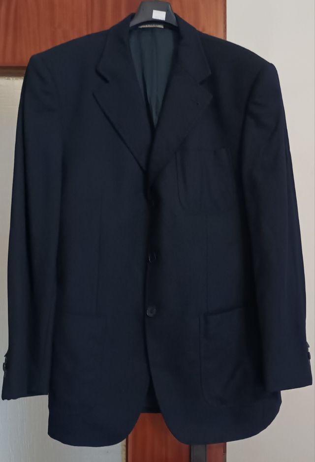 Giacca Sartoria Fusco Uomo - blu - fresco lana