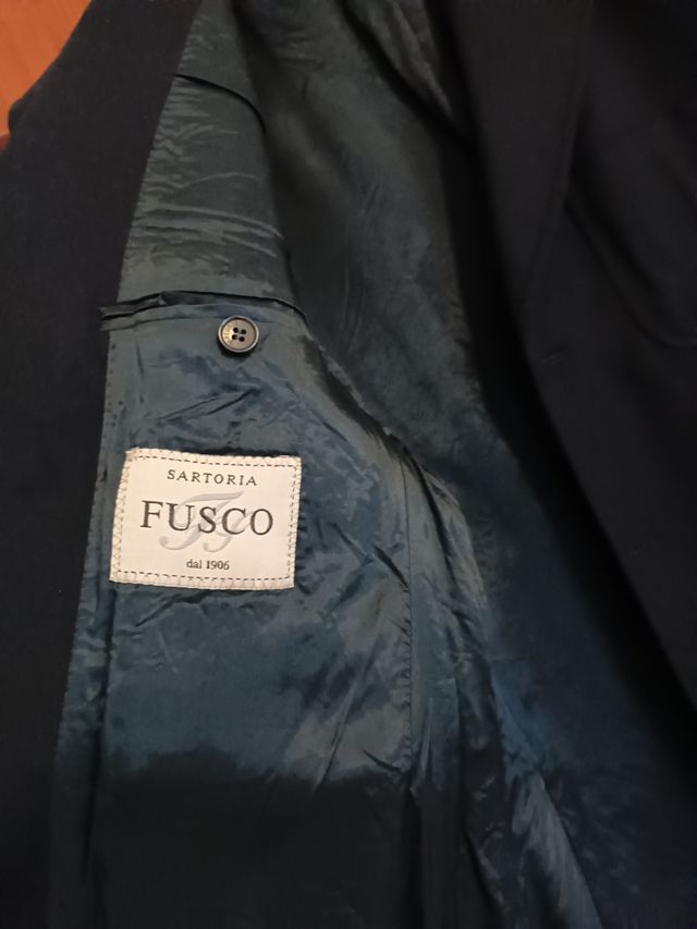 Giacca Sartoria Fusco Uomo - blu - fresco lana