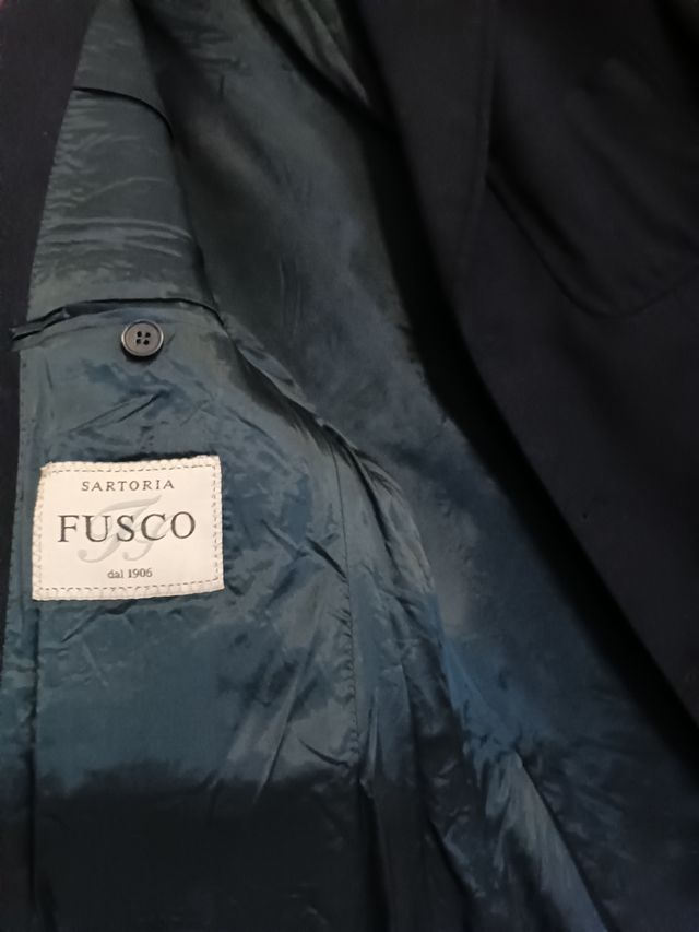 Giacca Sartoria Fusco Uomo - blu - fresco lana