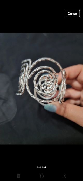 Pulsera Brazalete Griego Plata