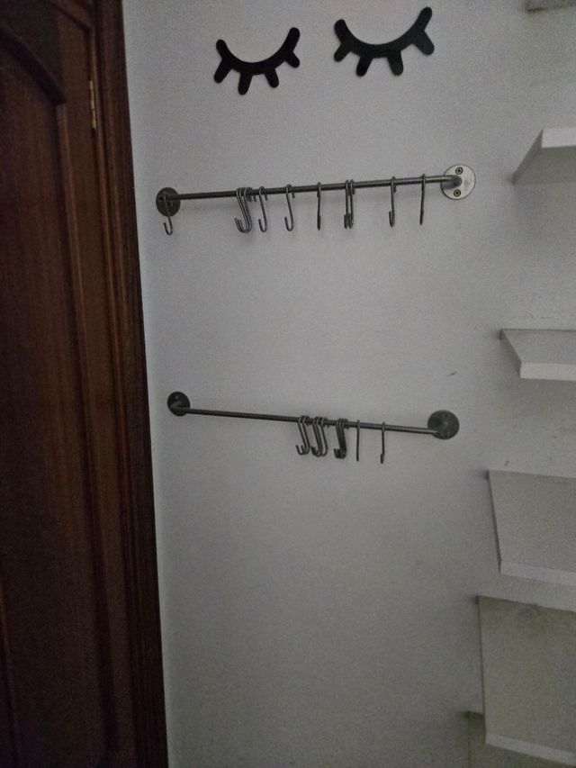 Barra cocina Ikea - 2 barras con ganchos