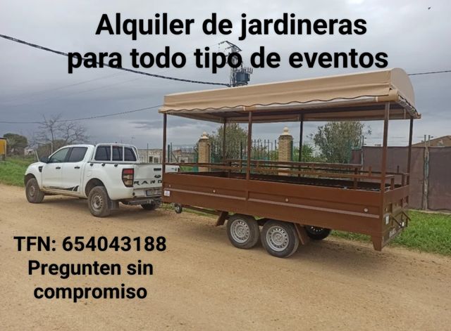 Alquiler de jardineras,carriola,manolita
