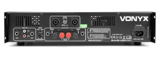Vonyx VXA  1500  Amplificador profesional 2x 750 vatios conexión puente/bridge amplificador estéreo ideal para DJ disco móviles bares clubs y eventos. Montaje en Rack de 19
