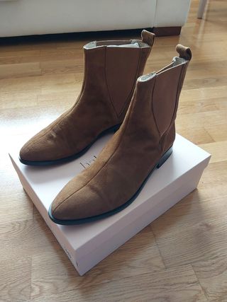 Botines Balambae serraje marrón - 38