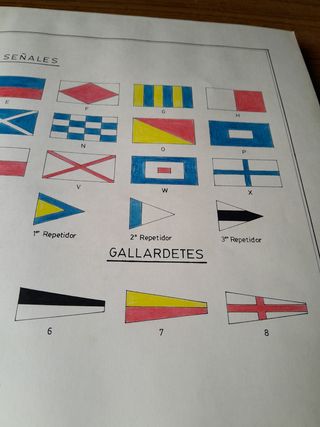 Banderas gallardetes gallardetones navales