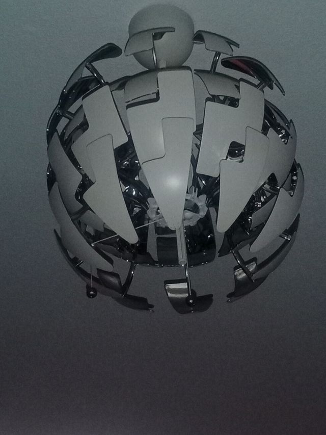 3 Lámparas IKEA - Plata y Blanca