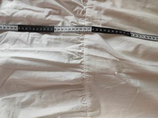 Vestido blanco midi, volantes, nuevo