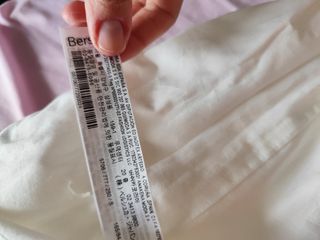 Vestido blanco midi, volantes, nuevo