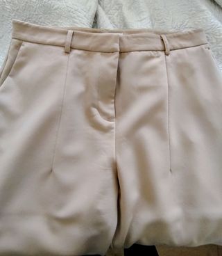 Traje pantalón beige Woman Collection