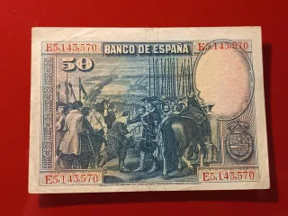 Billete 50 Pesetas 1928 – Diego Velázquez
