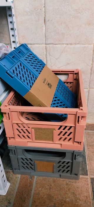 #OFERTA#3 CAJAS APILABLES NUEVAS.TAMAÑO PEQUEÑO.