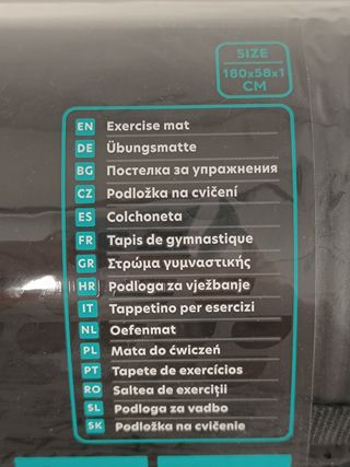 Esterilla fitness antideslizante confort portatil