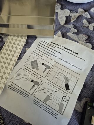 Mensola in acciaio per bagno, cucina, ecc...