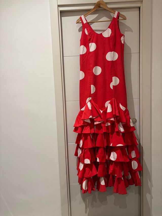 Traje Flamenca lunares rojo