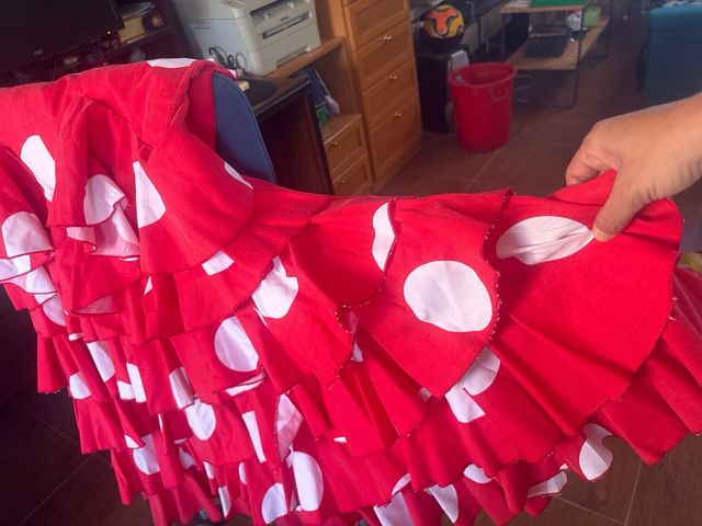 Traje Flamenca lunares rojo