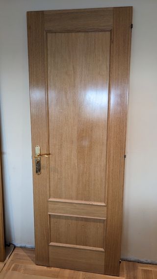 Puerta baño roble izquierda