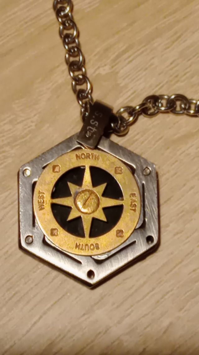 Portachiavi acciaio vintage