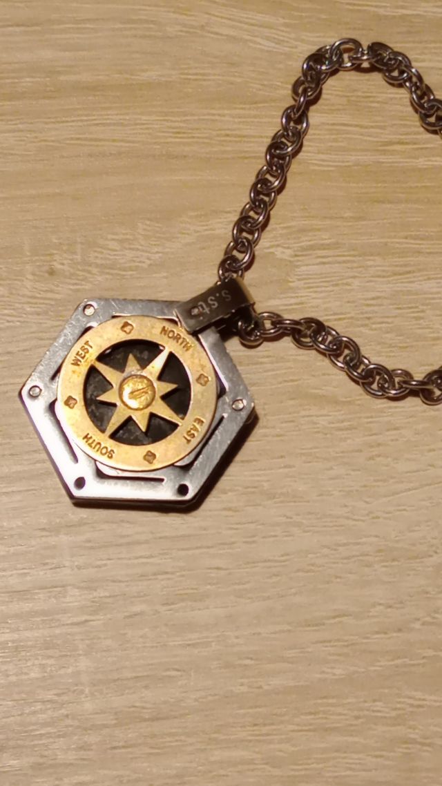 Portachiavi acciaio vintage