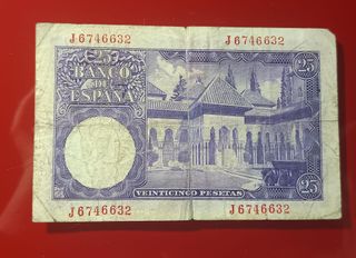 Billete 25 Pesetas 1954 – Isaac Albéniz
