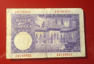 Billete 25 Pesetas 1954 – Isaac Albéniz