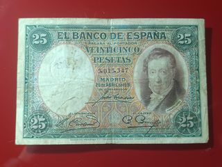 Moneda 25 Pesetas 1931 – Vicente López