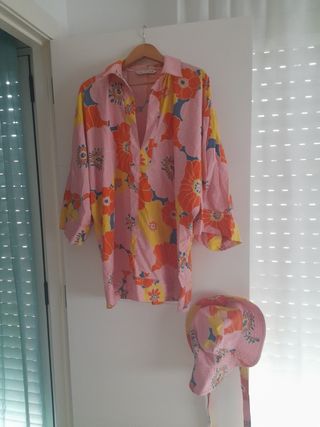 VESTIDO ZARA Y SOMBRERO