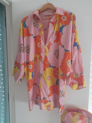 VESTIDO ZARA Y SOMBRERO