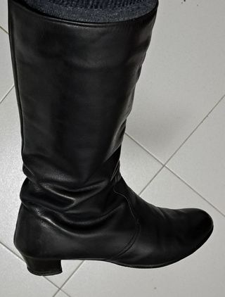 Botas piel negras mujer talla 38
