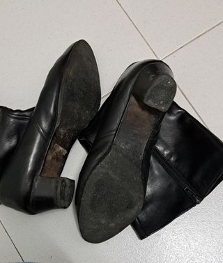 Botas piel negras mujer talla 38
