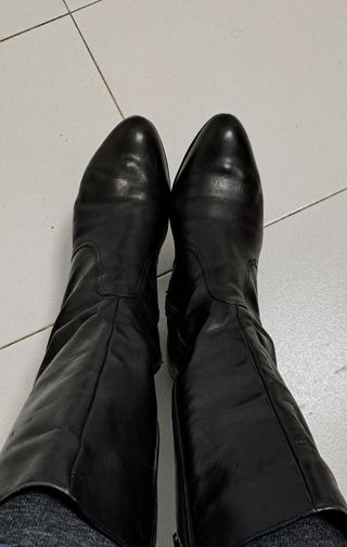 Botas piel negras mujer talla 38
