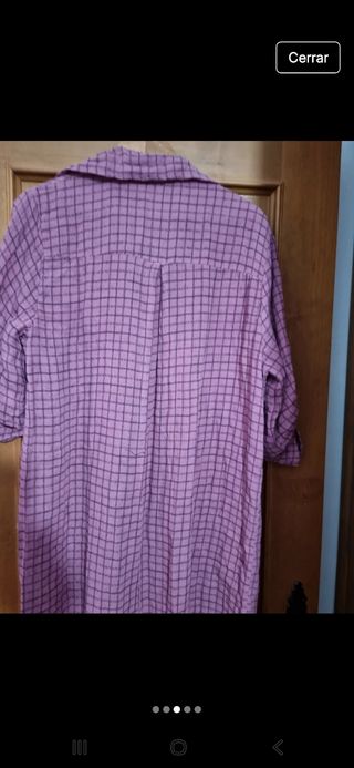 Vestido camisero cuadros rosa | T-42/44