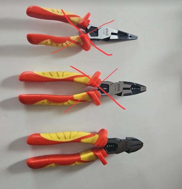 Alicates punta fina - Juego 3 uds