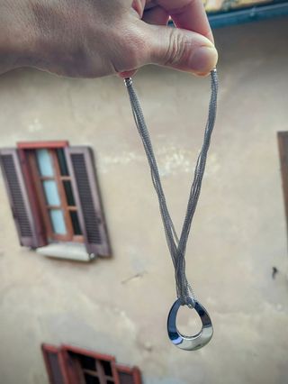 Collana argento 925 goccia