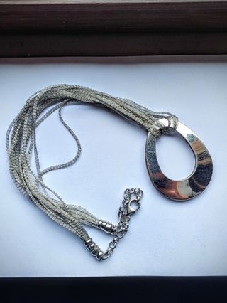 Collana argento 925 goccia