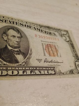  5 Dollari 1953 serie A