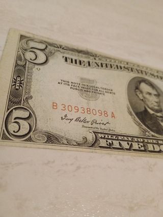  5 Dollari 1953 serie A