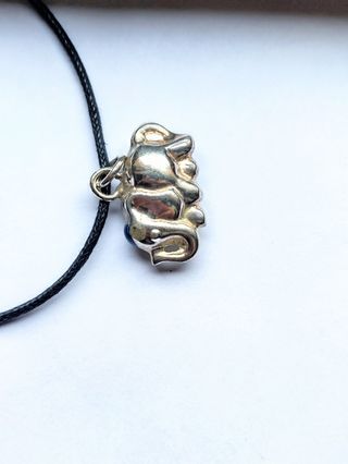 Ciondolo elefantino argento 925 collana