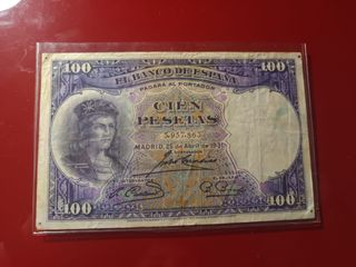 Billete 100 Pesetas 1931 – Gonzalo Fernández 
